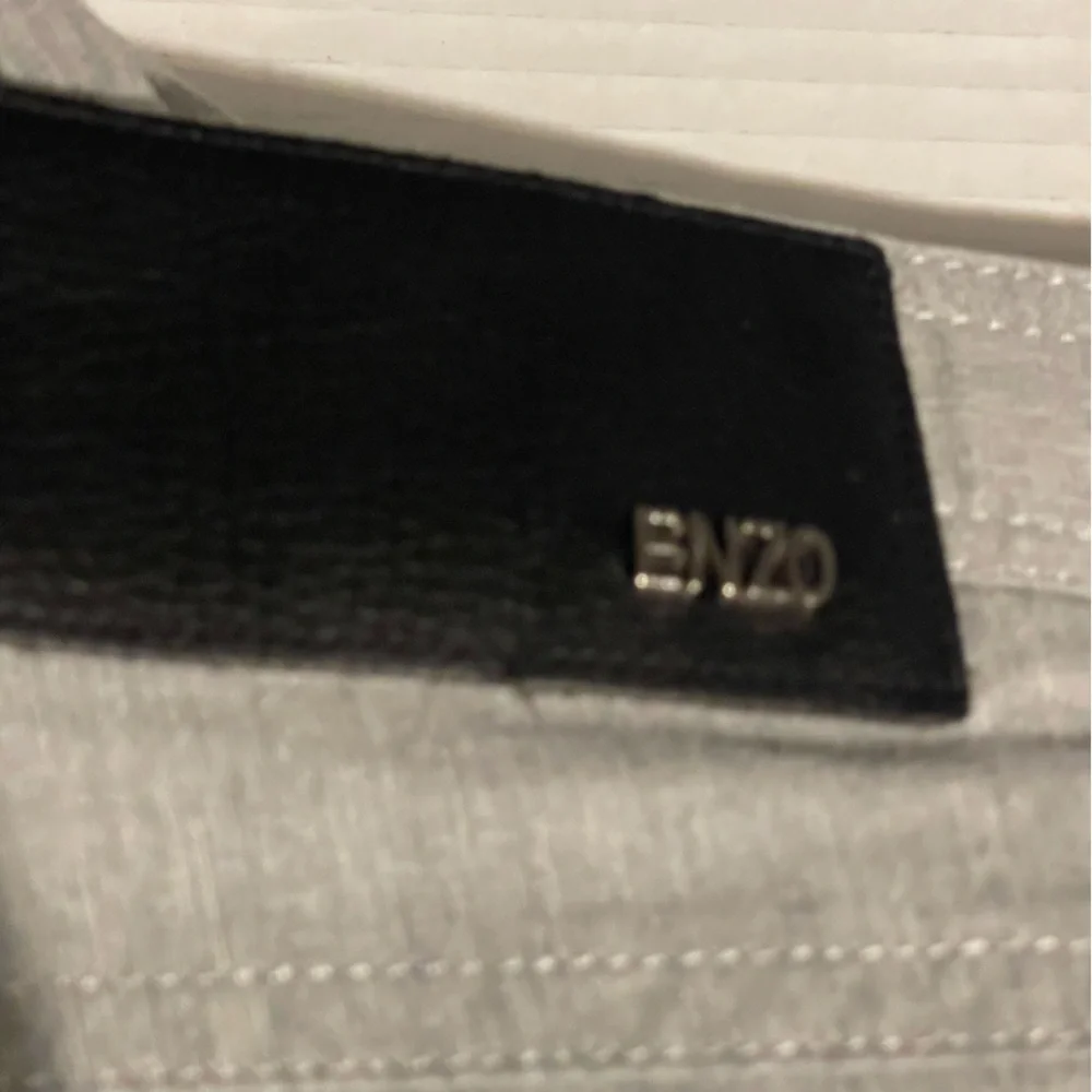 Enzo Casual Men's Gray Dress‎ Pants Size 38x32 -100% Cotton